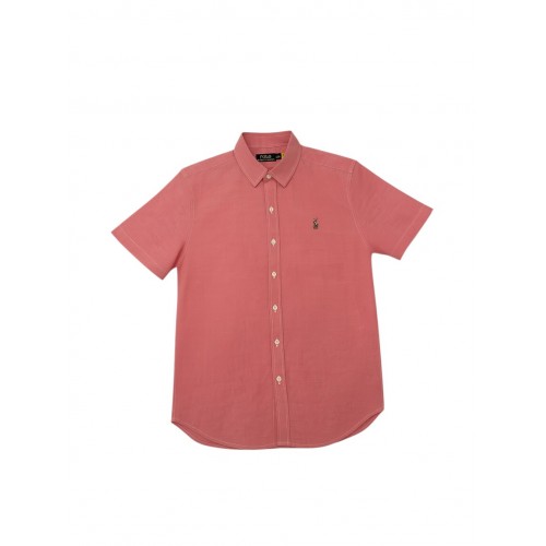 Polo Ralph Lauren Κοντομάνικο Πουκάμισο Ροζ με Λογότυπο